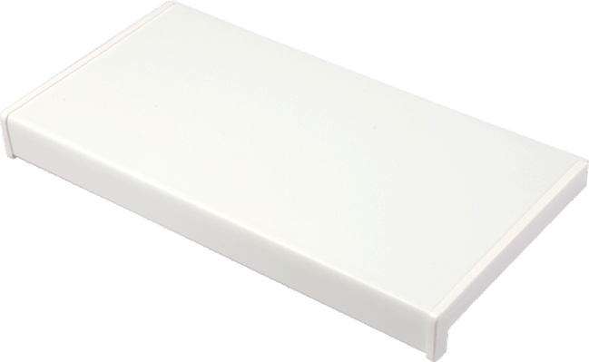 Parapet wewnętrzny PCV biały